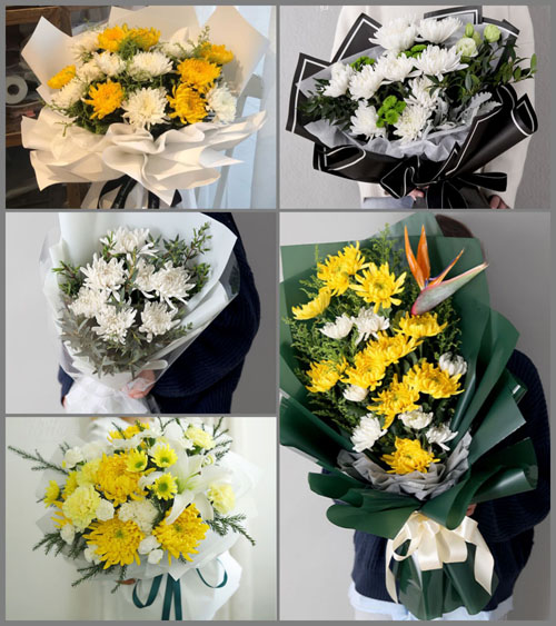 河南洛阳偃师市邙岭乡白事花束代送
